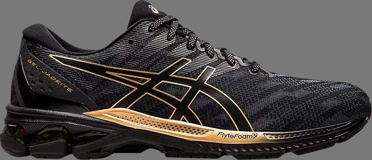 Кроссовки gel jadeite 'black pure gold' Asics, черный - фото