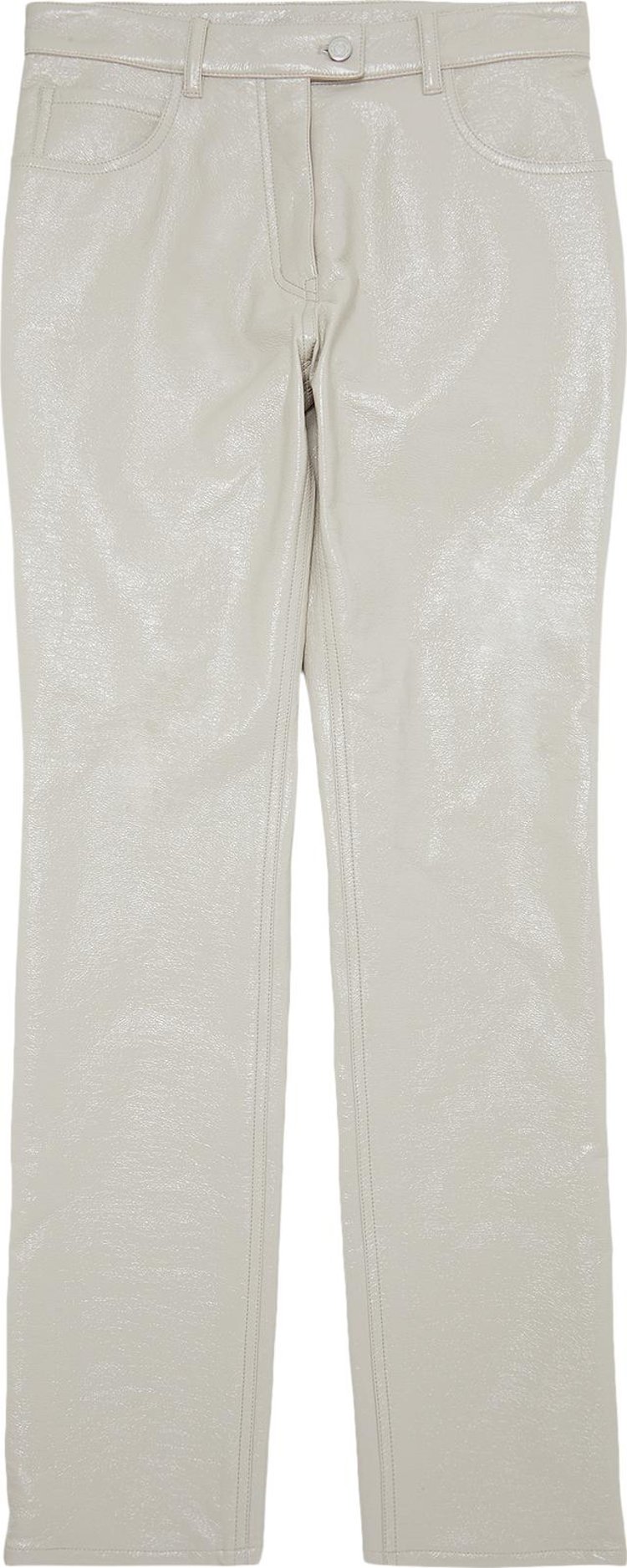 Брюки Courrèges 5-Pocket Vinyl Pants 'Mastic Grey', серый - фото