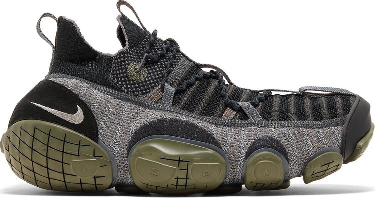 Кроссовки Nike ISPA Link 'Black Medium Olive', черный - фото