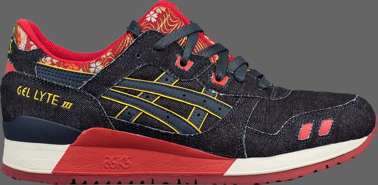 Кроссовки gel lyte 3 japanese denim 'kimono' Asics, синий - фото