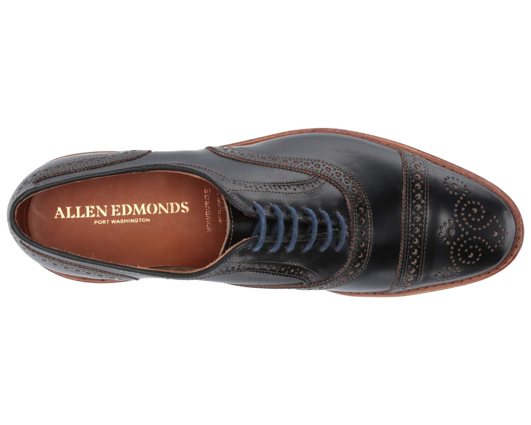 Оксфорды Strandmok Allen Edmonds, кожа - фото