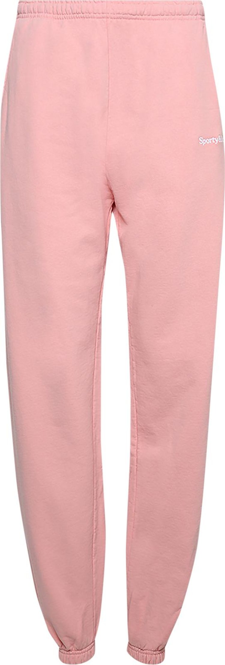 Спортивные брюки Sporty & Rich Serif Embroidered Sweatpant 'Rose', розовый - фото