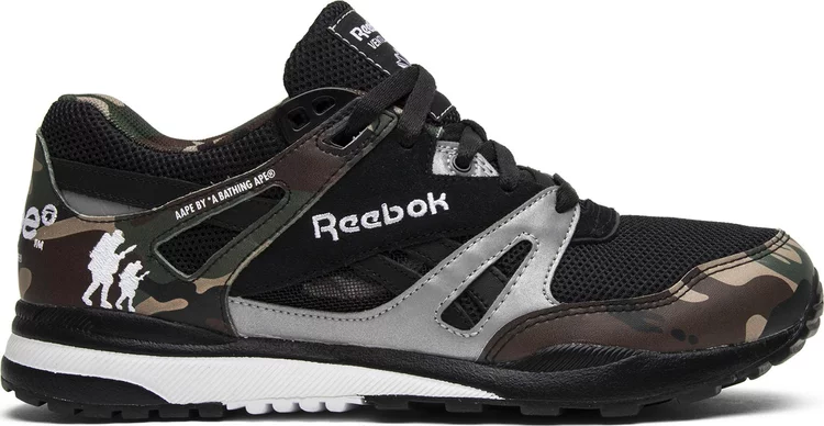 Кроссовки aape x ventilator affiliates 'camo' Reebok, черный - фото