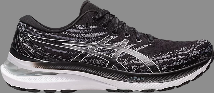 Кроссовки gel kayano 29 4e wide 'black white' Asics, черный - фото