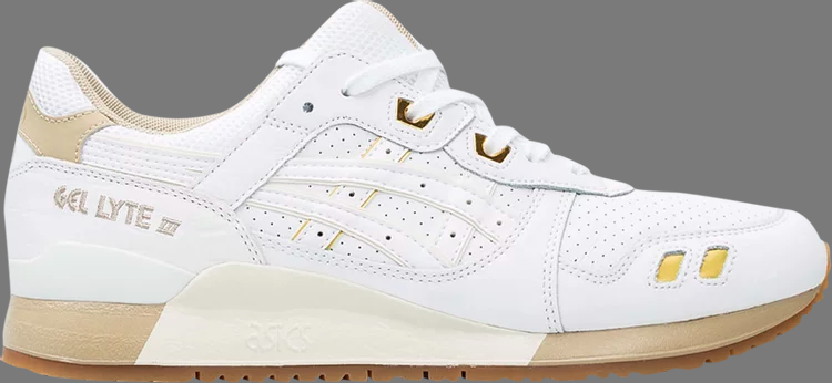 Кроссовки gel lyte 3 'white tan' Asics, белый - фото