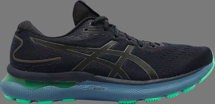 Кроссовки gel nimbus 24 'black gunmetal' Asics, черный - фото