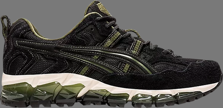 Кроссовки gel nandi 360 'black smog green' Asics, черный - фото