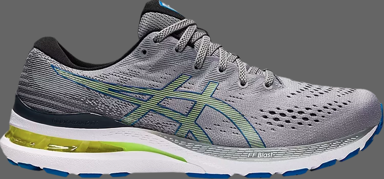 Кроссовки gel kayano 28 'sheet rock hazard green' Asics, серый - фото