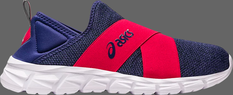 Кроссовки quantum lyte slip-on 'indigo blue speed red' Asics, синий - фото