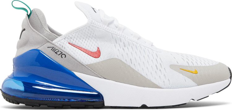 Кроссовки Nike Air Max 270, белый, синий, серый - фото