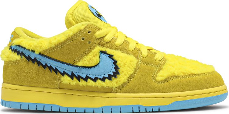 Кроссовки Nike Grateful Dead x Dunk Low SB 'Yellow Bear', желтый - фото