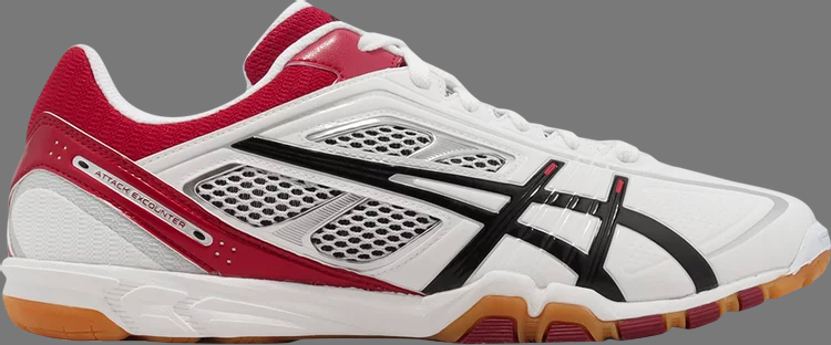 Кроссовки attack excounter 327 'white black red' Asics, белый - фото