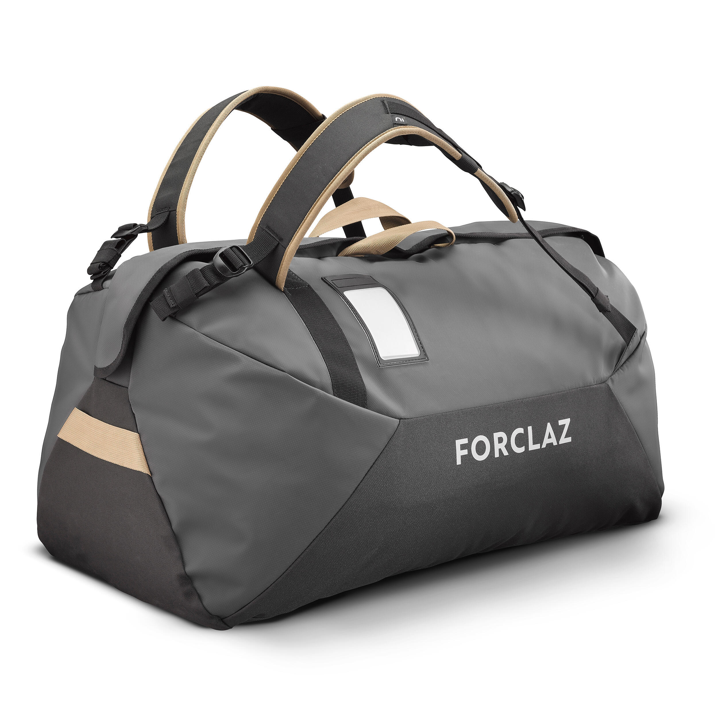 Сумка-баул походная Forclaz Duffel Basic 100 л, темно-серый - фото