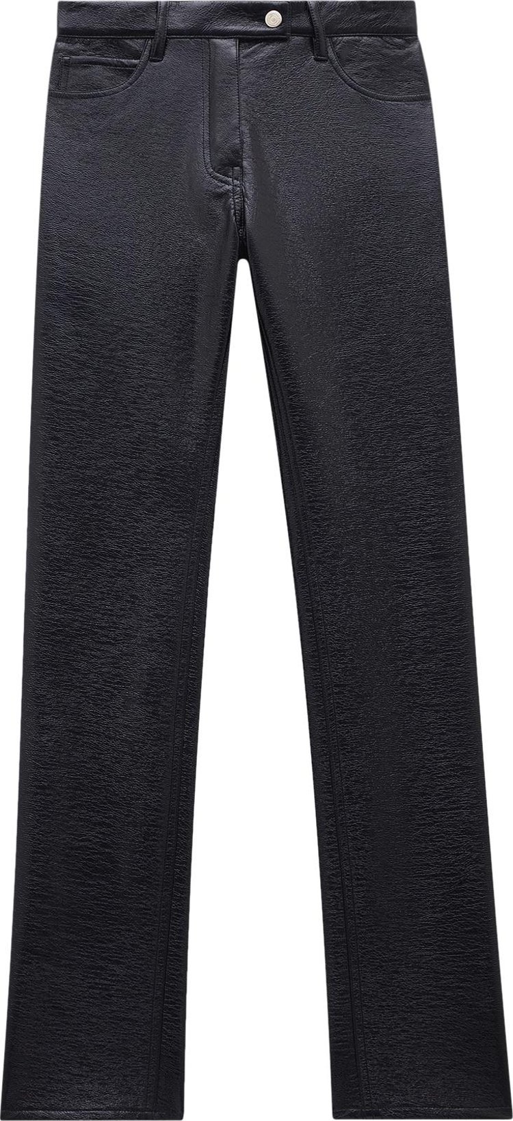 Брюки Courrèges 5-Pocket Vinyl Pants 'Black', черный - фото