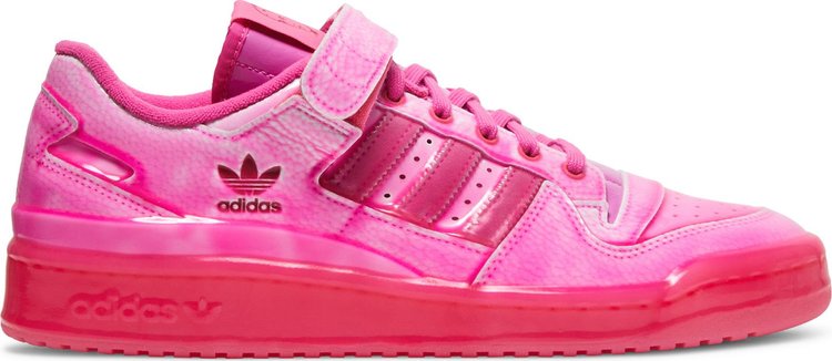 Кроссовки Adidas Jeremy Scott x Forum Low 'Dipped - Solar Pink', розовый - фото