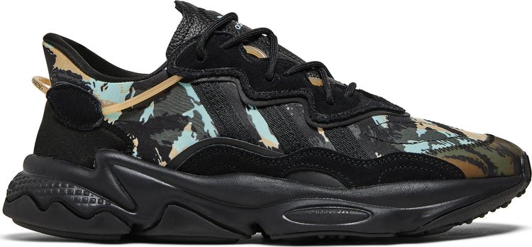 Кроссовки Adidas Ozweego 'Black Camo', черный - фото