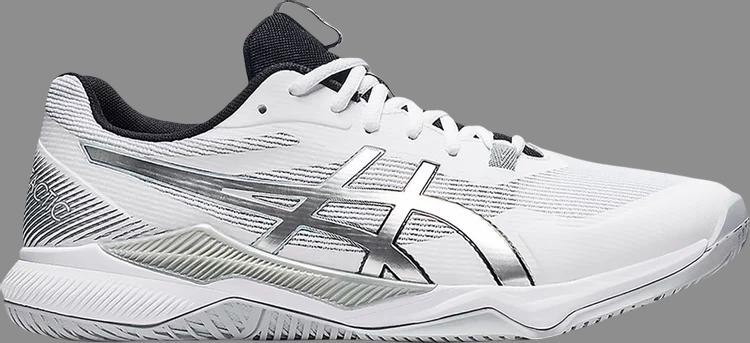 Кроссовки gel tactic 'white pure silver' Asics, белый - фото