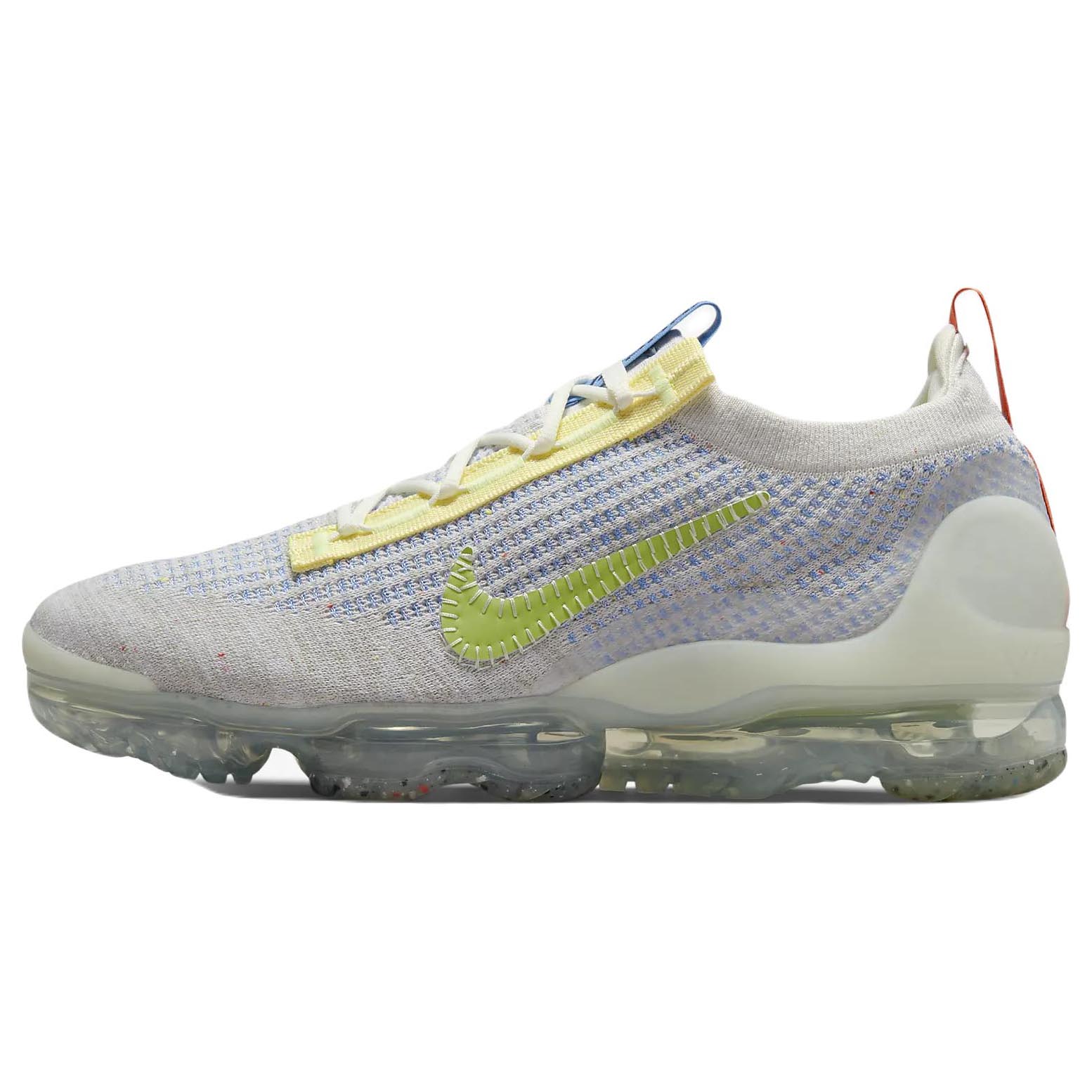 Кроссовки Nike Air VaporMax 2021 FK, бежевый/синий/зеленый - фото