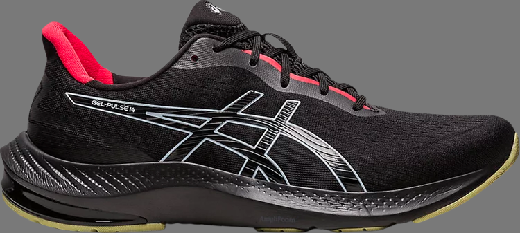 Кроссовки gel pulse 14 'black electric red' Asics, черный - фото