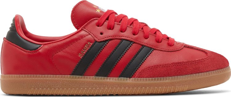 Кроссовки Adidas FC Bayern Munich x Samba Team 'Power Red Black', красный - фото