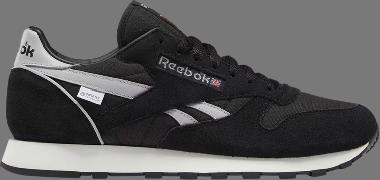 Кроссовки classic leather gtx 'core black' Reebok, черный - фото