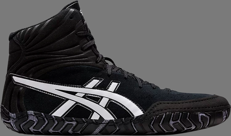 Кроссовки aggressor 5 'black white' Asics, черный - фото