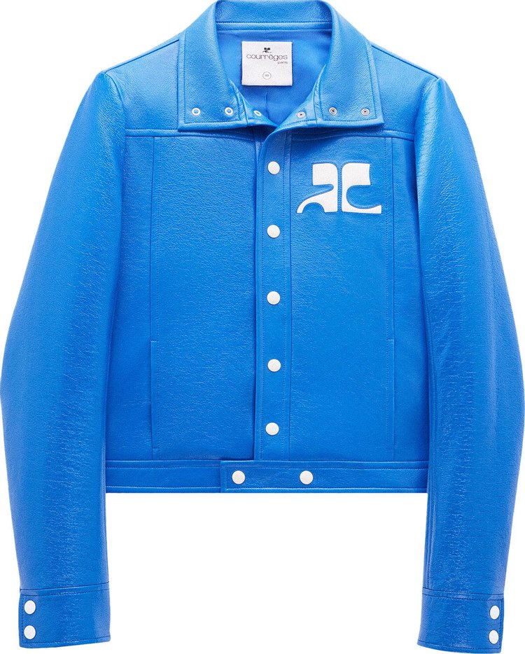 Куртка Courrèges Vinyl Jacket 'Blue', синий - фото