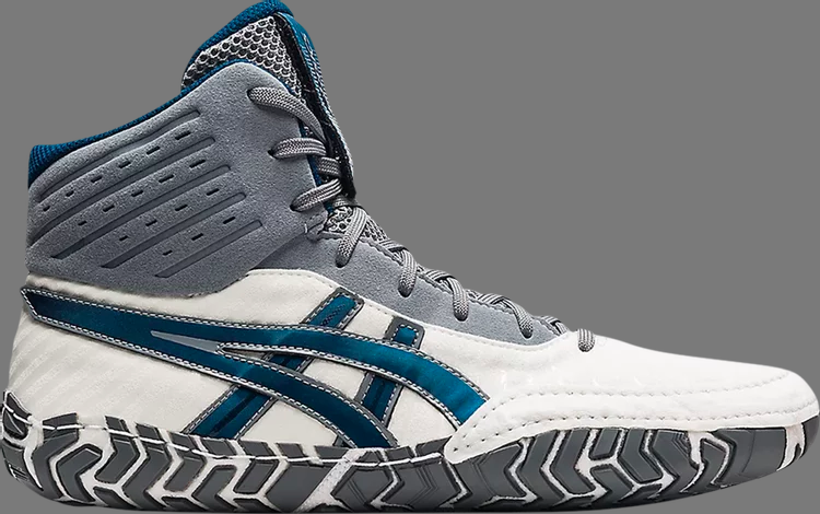 Кроссовки aggressor 4 'white mako blue' Asics, белый - фото