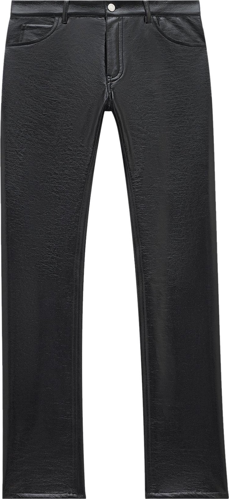 Брюки Courrèges 5-Pocket Vinyl Pants 'Black', черный - фото