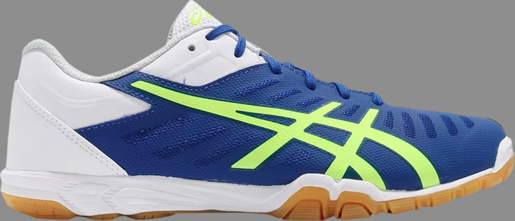 Кроссовки attack excounter 2 'blue safety yellow' Asics, синий - фото