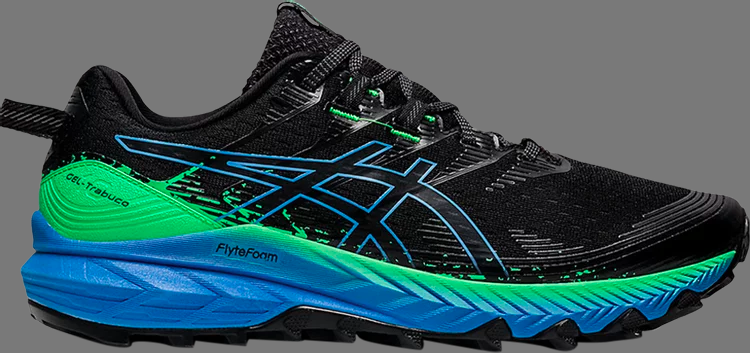 Кроссовки gel trabuco 10 'black blue coast' Asics, черный - фото