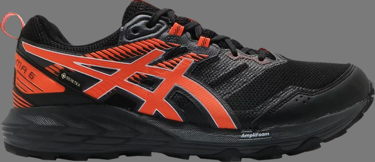 Кроссовки gel sonoma 6 gtx 'black marigold orange' Asics, черный - фото