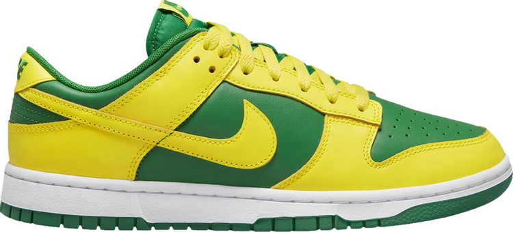 Кроссовки Nike Dunk Low 'Reverse Brazil', желтый - фото