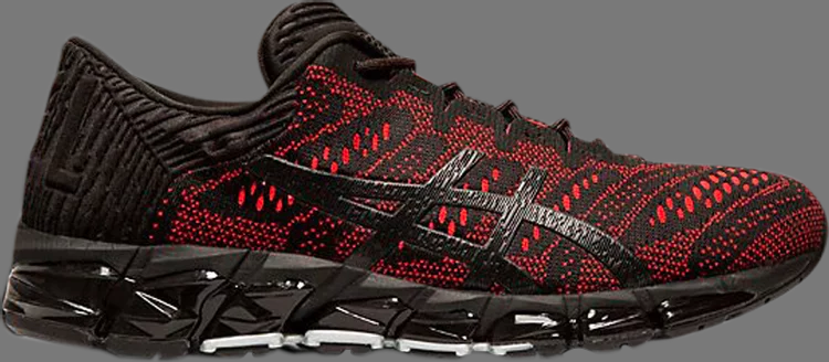 Кроссовки gel quantum 360 5 jacquard 'black classic red' Asics, красный - фото