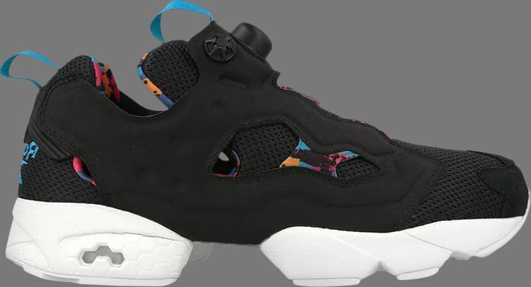 Кроссовки instapump fury ar 'black teal' Reebok, черный - фото