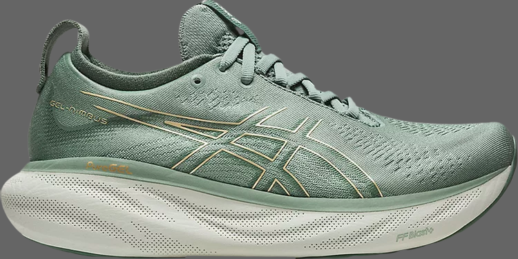 Кроссовки wmns gel nimbus 25 'slate grey champagne' Asics, серый - фото