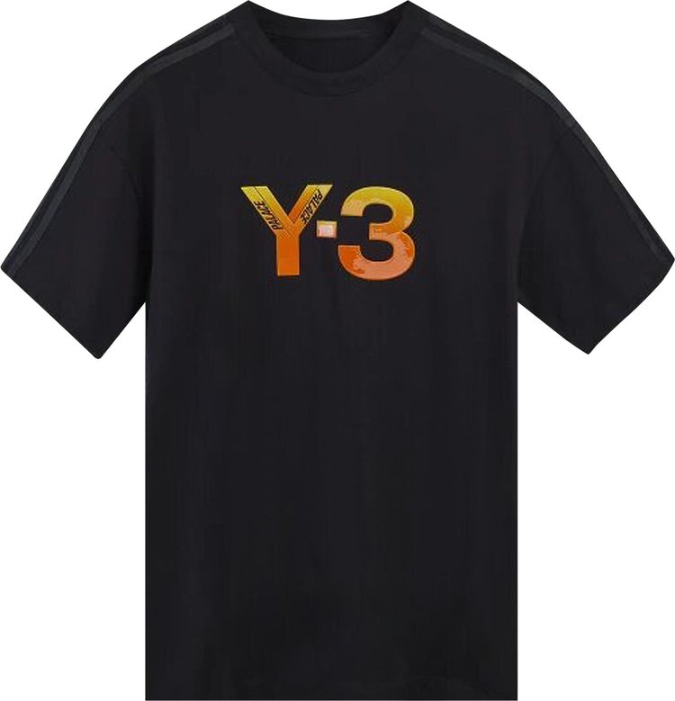 Футболка Y-3 x Palace Logo T-Shirt 'Black', черный - фото