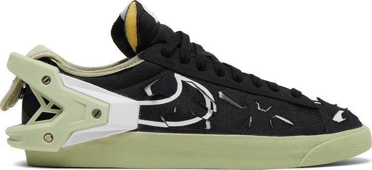 Кроссовки Nike Acronym x Blazer Low 'Black Olive Aura', черный - фото