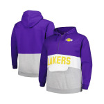 Мужская фиолетовая толстовка с капюшоном Los Angeles Lakers Big and Tall Anorak с половиной молнии Fanatics - фото