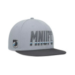 Мужская серая кепка Snapback Minnesota United FC дымчатая Fanatics, серый - фото