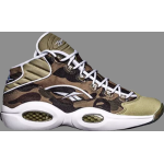 Кроссовки a bathing ape x mita sneakers x question mid '1st camo' Reebok, зеленый - фото