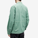 Рубашка C.P. Company Flatt Nylon Utility Overshirt, цвет Green Bay - фото 3