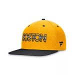 Мужская золотисто-черная кепка Boston Bruins Authentic Pro Snapback Fanatics, черный - фото 4