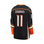 Женская фирменная футболка Trevor Zegras Black Anaheim Ducks Home Breakaway Player Fanatics, черный - фото 2