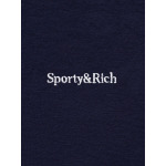 Толстовка с воротником поло и вышитым логотипом Sporty & Rich, синий - фото 2