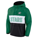 Мужской фирменный анорак Kelly Green/Black Dallas Stars Backhand Shooter Defender Anorak Толстовка с капюшоном и молнией на четверть Fanatics - фото 2