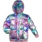 Куртка Appaman Puffy Down Insulated Coat, цвет Metallic Rainbow - фото