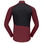 Велосипедный трикотаж Norrøna Fjørå Equaliser Long Sleeve Zip Top, цвет Tawny Port - фото 2