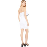 Платье Bebe Scuba Crepe Slim Dress, цвет White/Black - фото 2