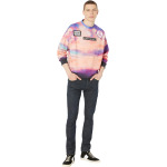 Толстовка Just Cavalli Sunset Crew Sweat, цвет Multicoloured - фото 4